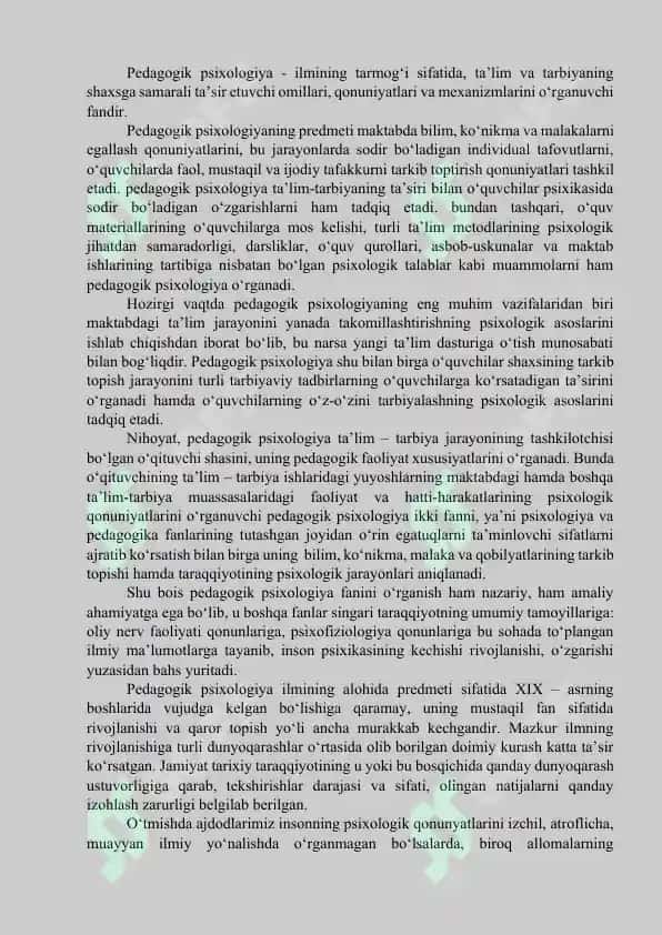 Pedagog Psixologiyasi 6