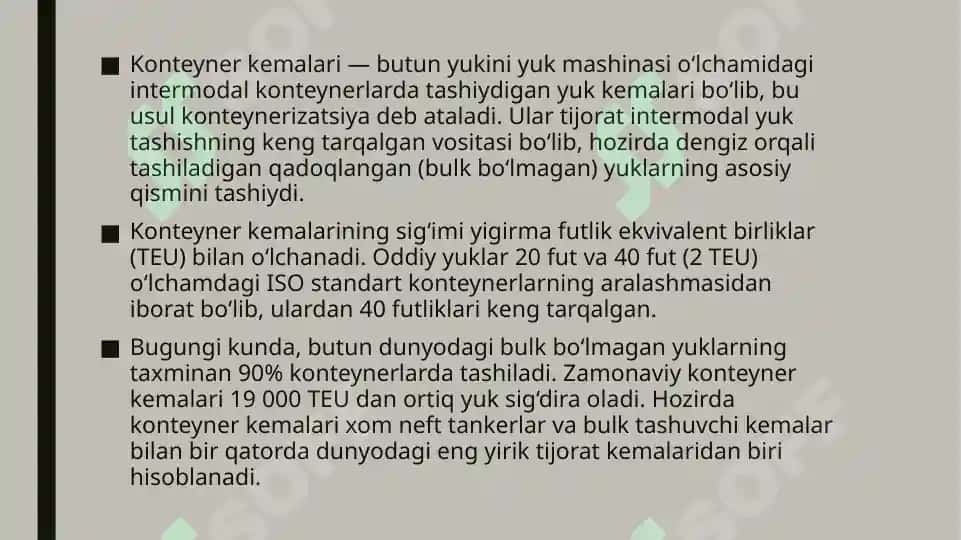 Global yuk tashuvchi kompaniyalar / Ship 3