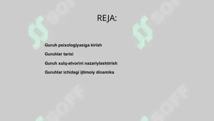 Jinoiy guruh psixologiyasi 2