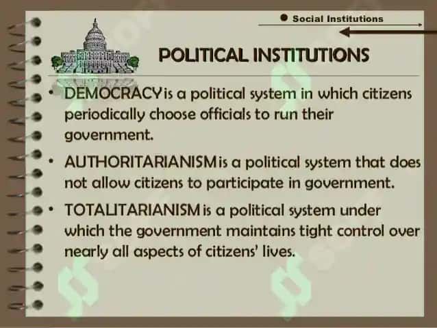 Politics and the Public Institutions 4