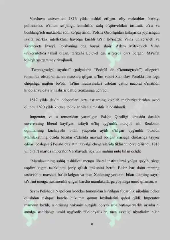 XIX asrda Polsha 8
