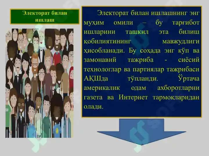 ЭЛЕКТОРАТ БИЛАН ИШЛАШ УСУЛЛАРИ 3