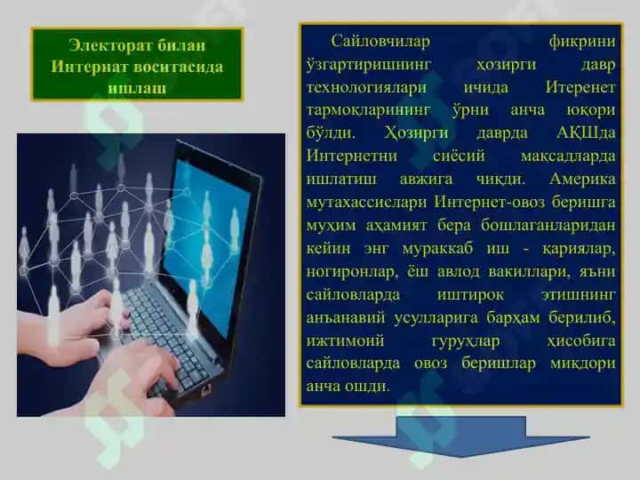 ЭЛЕКТОРАТ БИЛАН ИШЛАШ УСУЛЛАРИ 5