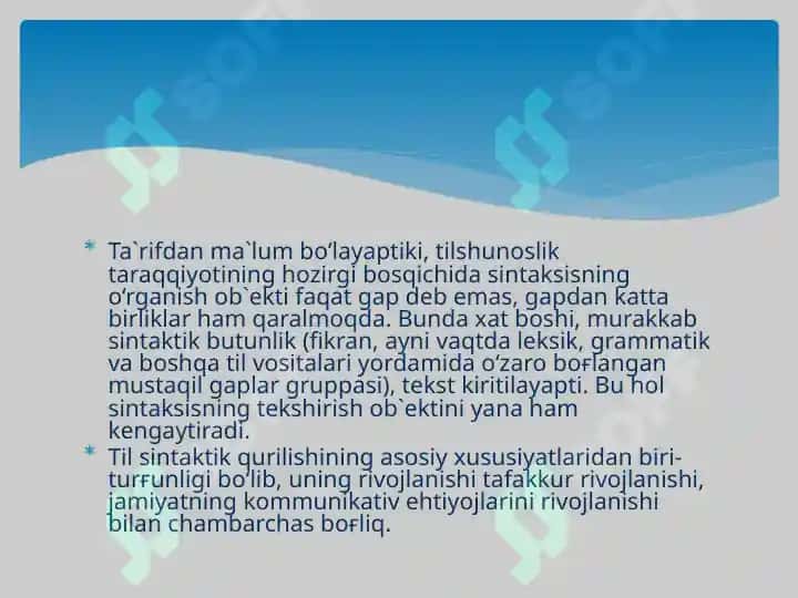 Turkiy tillarning sintaktik xususiyatlari 3