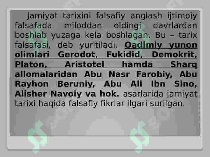 JAMIYAT VA INSON FALSAFASI 6