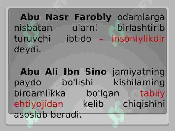 JAMIYAT VA INSON FALSAFASI 8