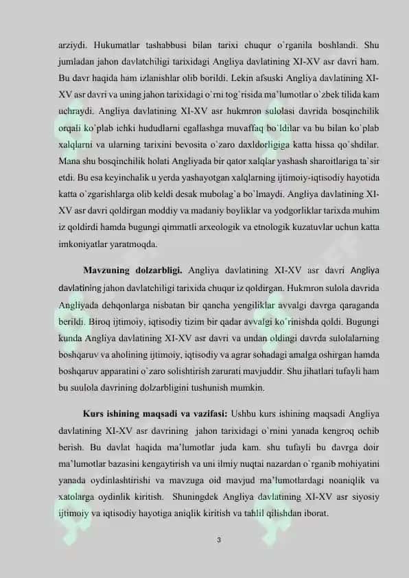 Angliyaning XI-XIV asrlarda siyosiy va ijtimoiy tarixi 3