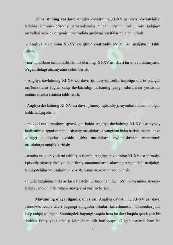 Angliyaning XI-XIV asrlarda siyosiy va ijtimoiy tarixi 4