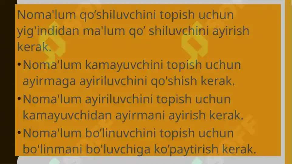 Tenglama yechish metodikasi 3