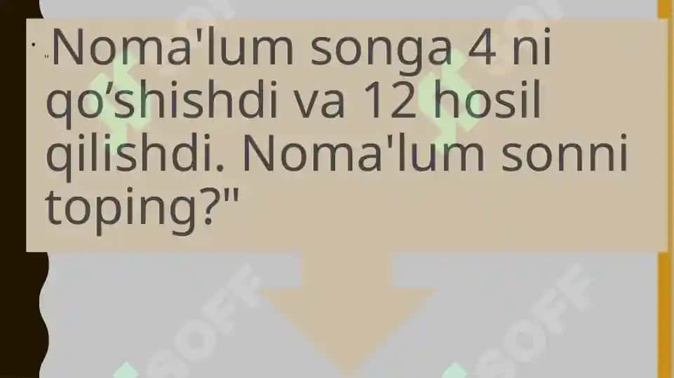Tenglama yechish metodikasi 4