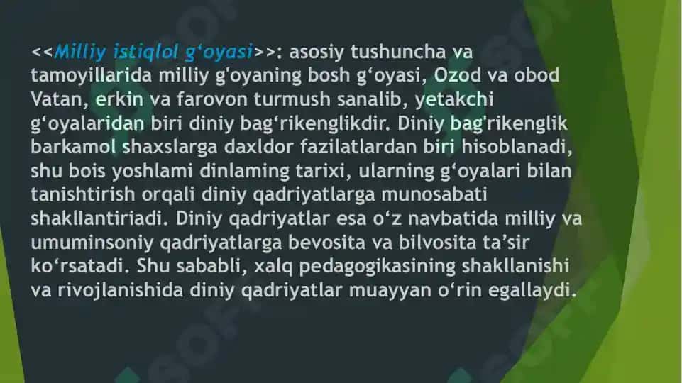 Xalq pedagogikasida diniy ta’limotlar 2