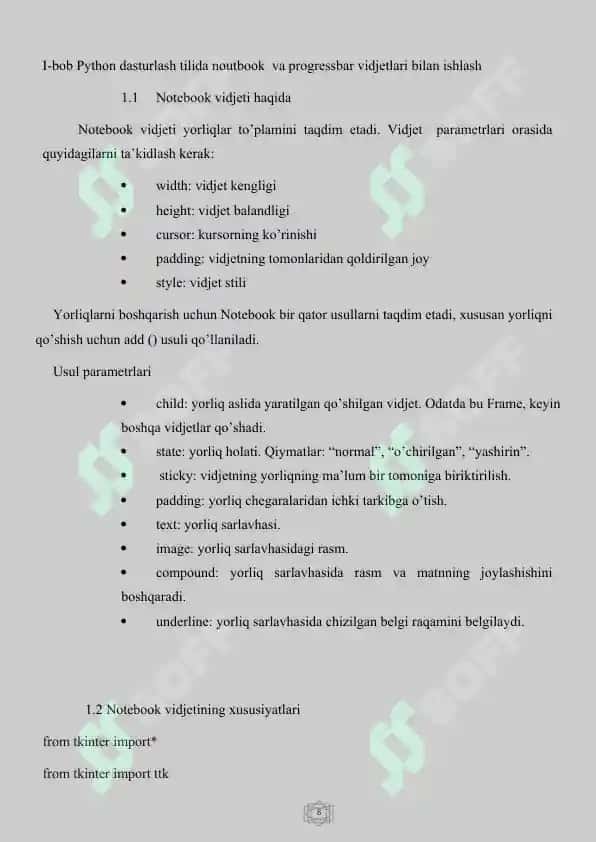 Algoritmik tillar va dasturlash asoslari kurs ishi 8