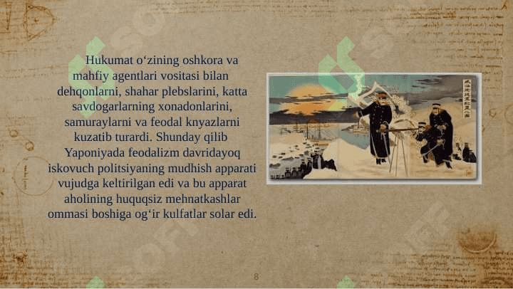 XVII-XIX asrlarda Yaponiya 8