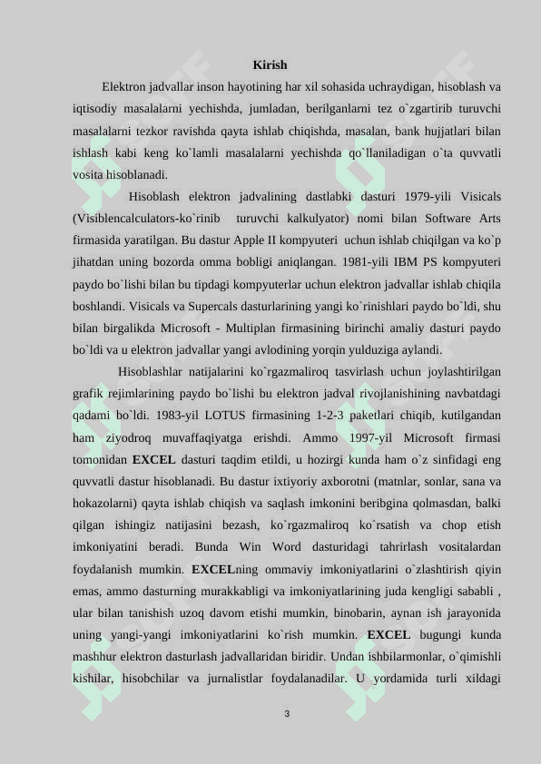 Excel dasturida funksiya tushunchasi 3