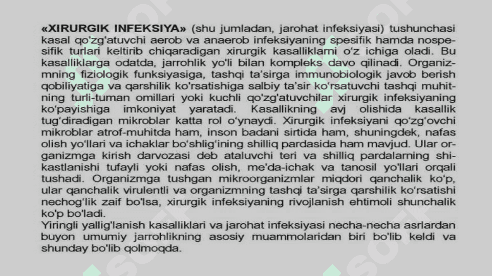 Suyak va bo'g'imlar xirurgik infeksiyasi 3