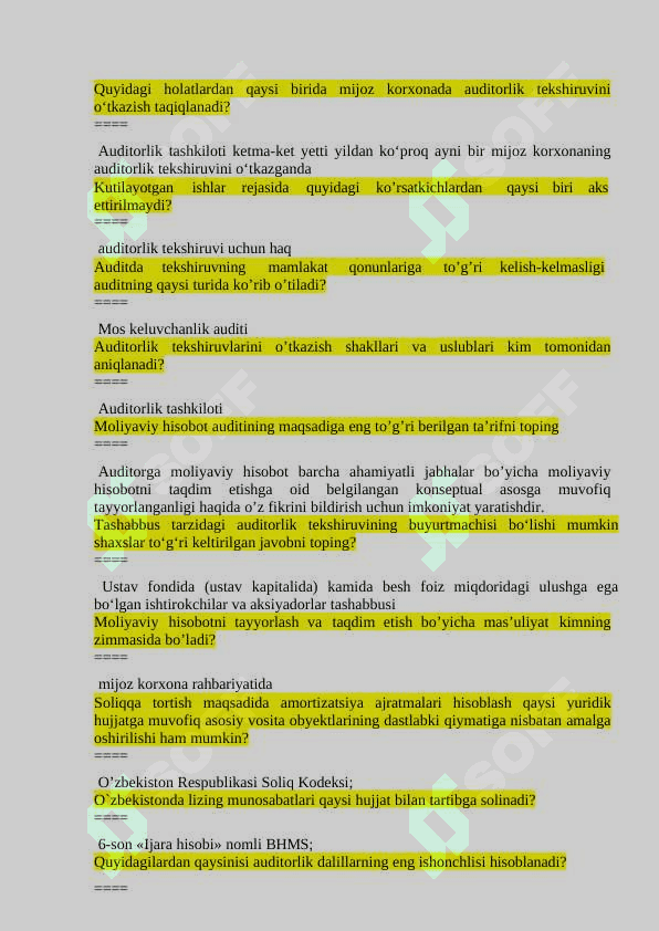 Audit 6