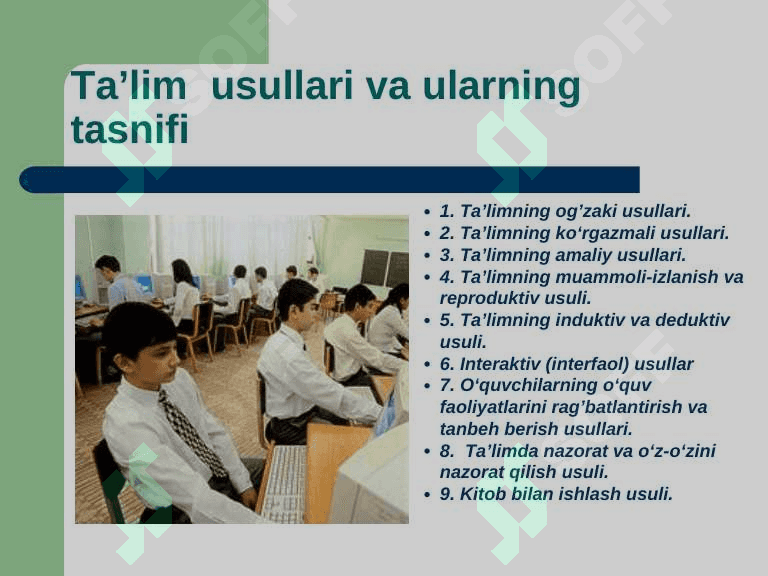 Pedagogika tarkibiy qismlari 2