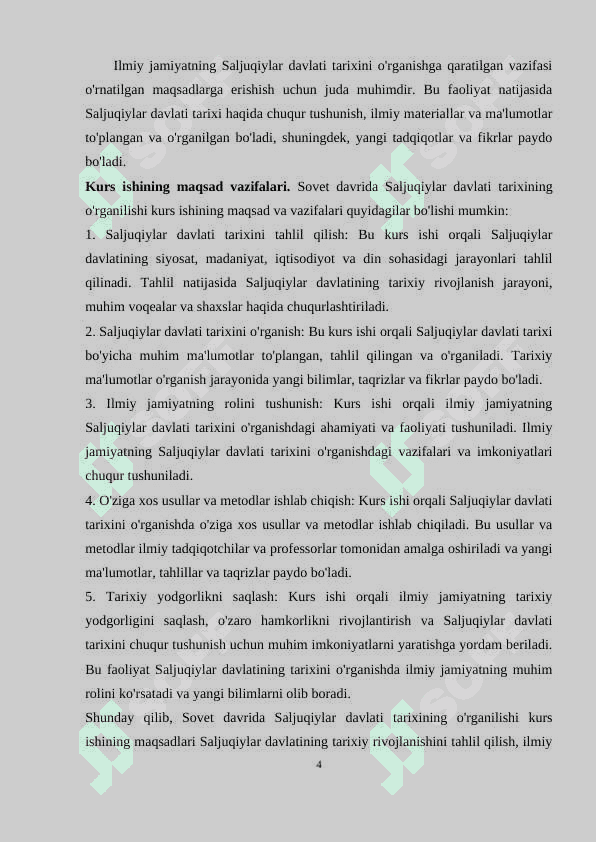Sovet davrida Saljuqiylar davlati 4