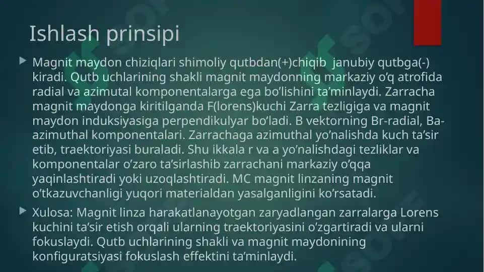Magnitlinzalar va ularning qo’llanilishi 2 5