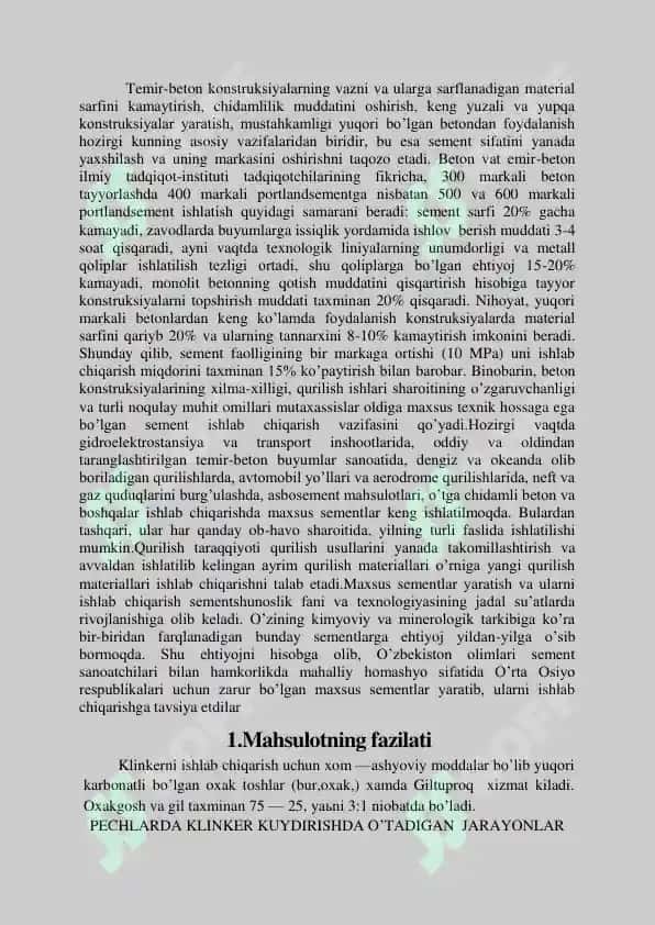Klinker mahsulotni ishlab chiqarish 3