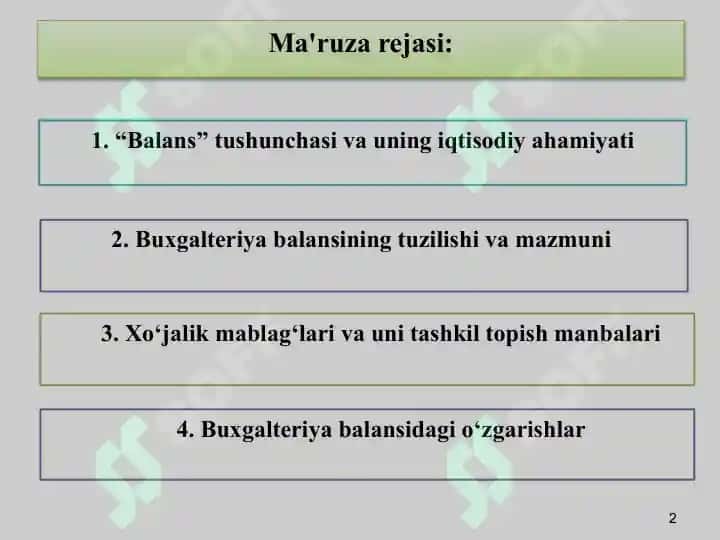 BUXGALTERIYА BALANSI 2