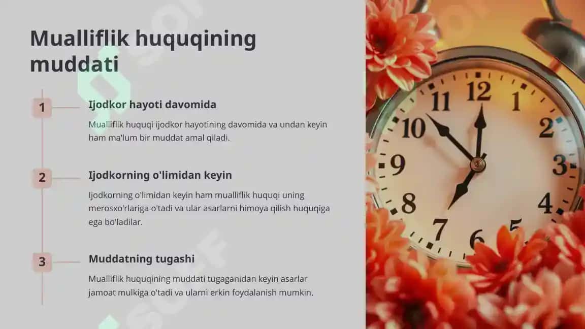 Mualliflik huquqi va uning turlari 4