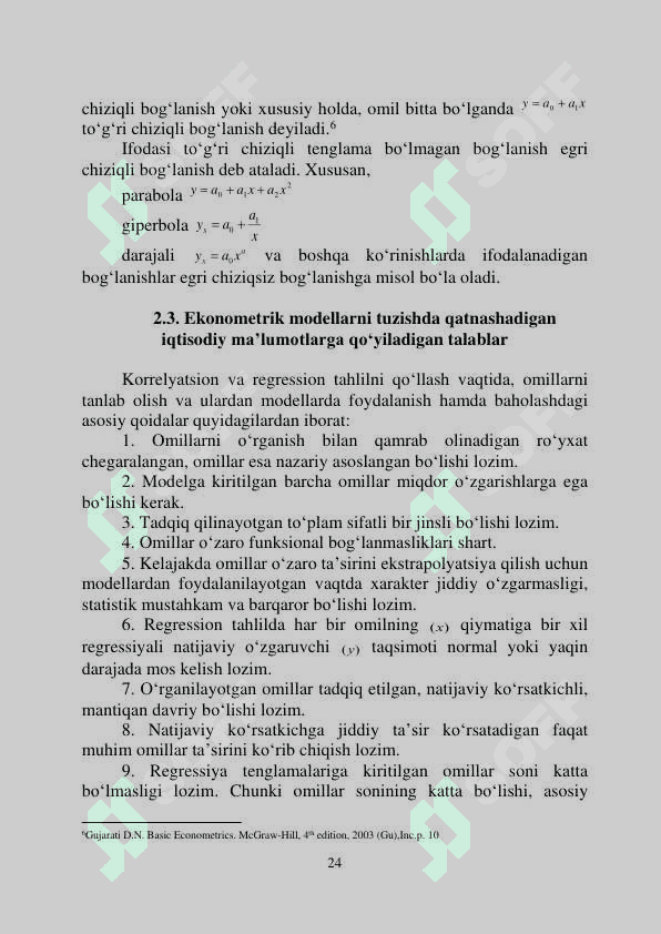 EKONOMETRIK MODELLARNING AXBOROT TA’MINOTI 4
