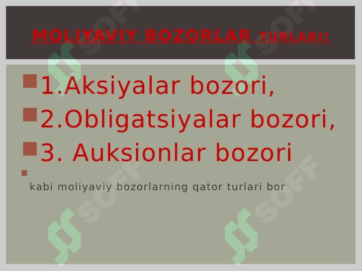 Investorlar, Investorlarning  turlari, maqsadlari va investitsiya mexanizmi. 7
