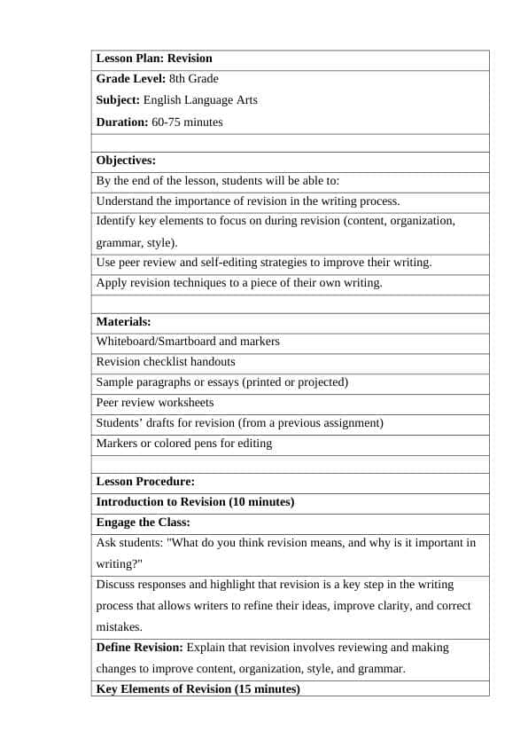 Revision