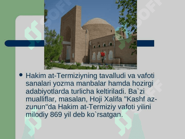 Al-Hakim at-Termiziy hayoti va ijodi 3