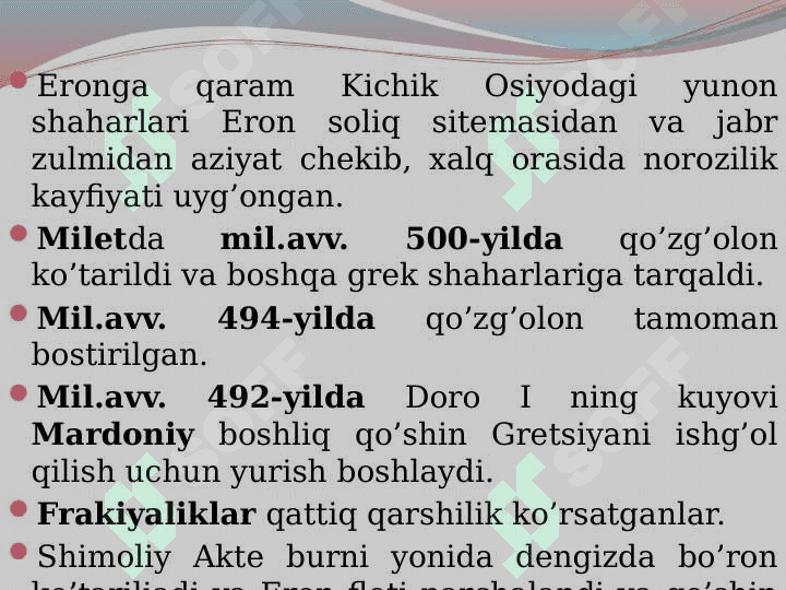 Yunon – Fors urushlari 5