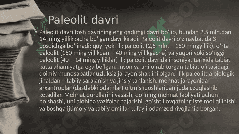 Tosh asri arxeologiyasi 4