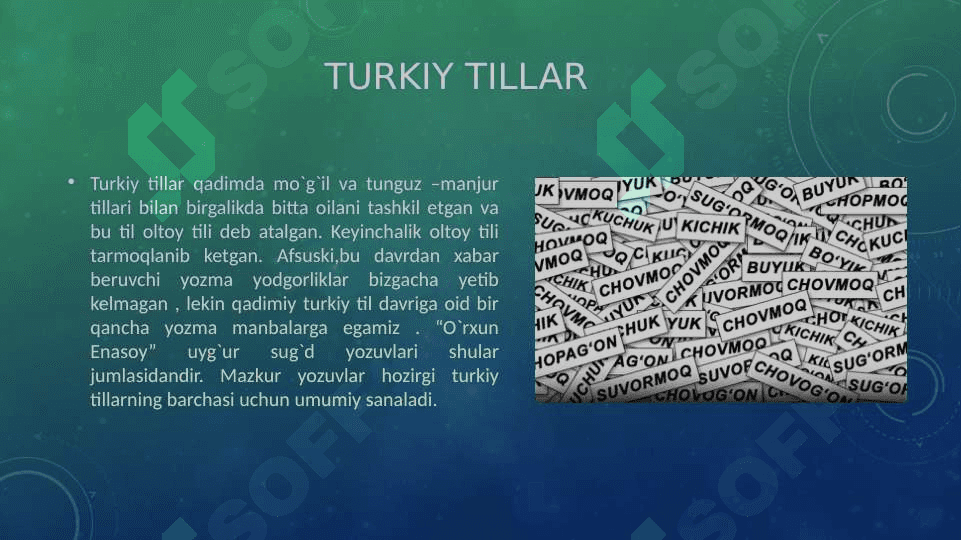 O'zbek tilining taraqqiyot bosqichlari 3
