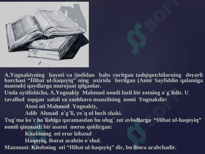 Ahmad Yugnakiy hayoti va ijodi 4