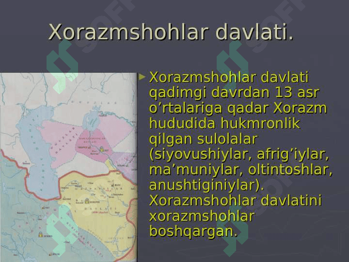XORAZMSHOHLAR DAVLATI 2