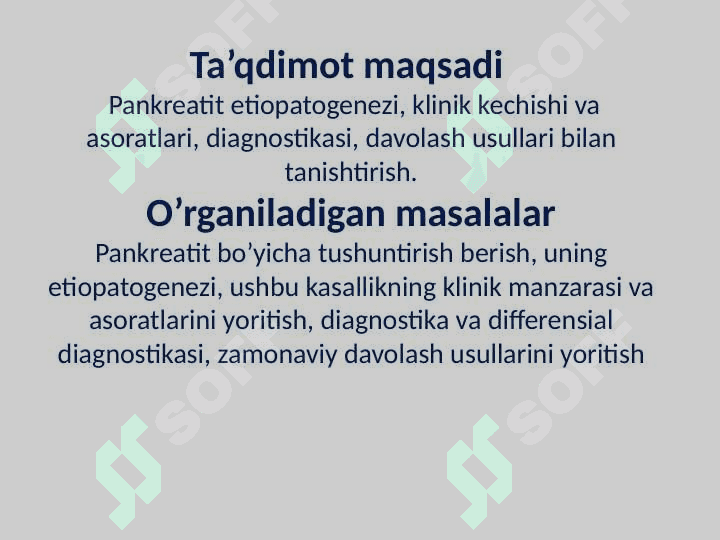 Pankreatitlarni xirurgik davolash usullari 2