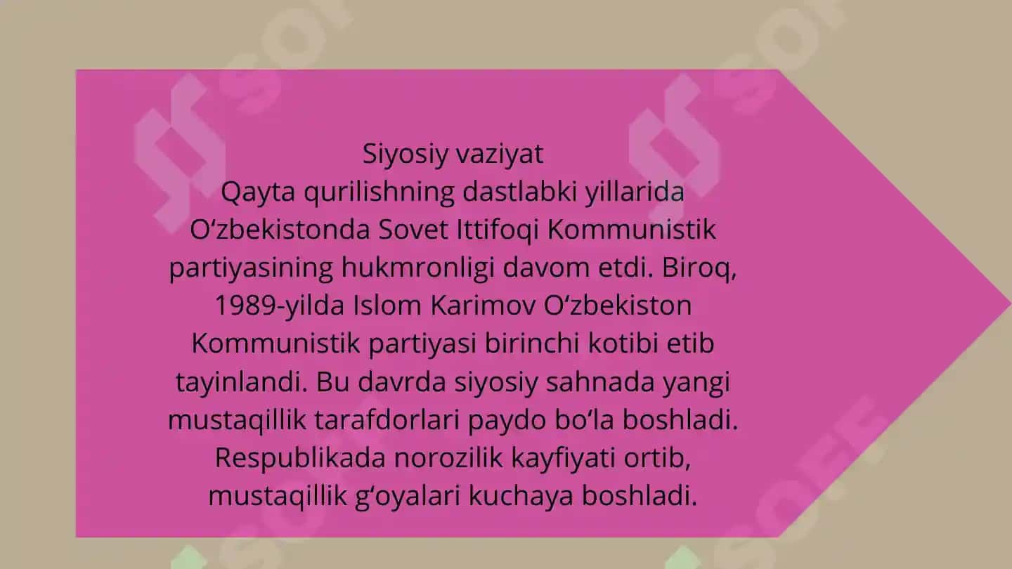 Oʻzbekistonning eng yangi tarixi 8