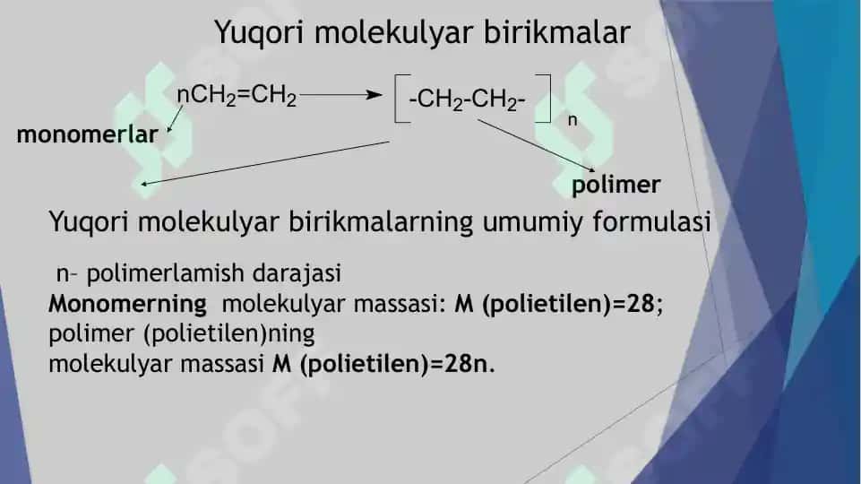 Yuqori molekulyar birikmalar 2