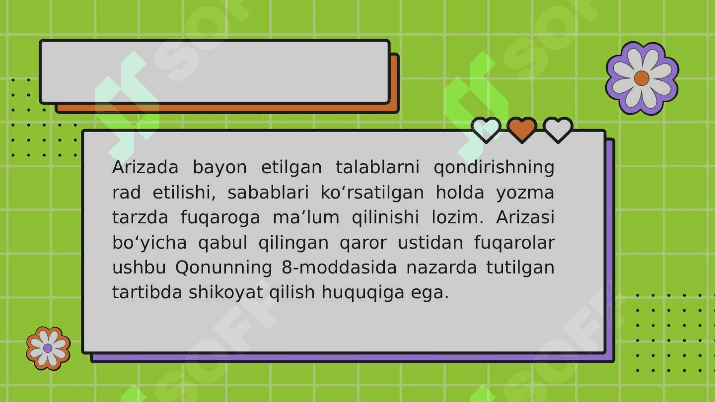 ADRES, ARIZA , TARJIMAYI HOL 4