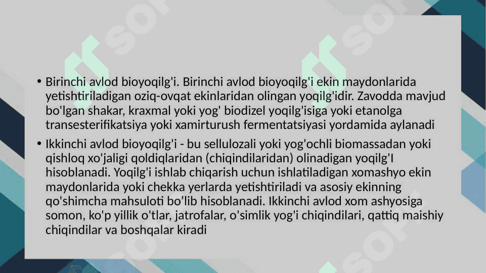Bioenergetikada biotexnologiyaning roli 7