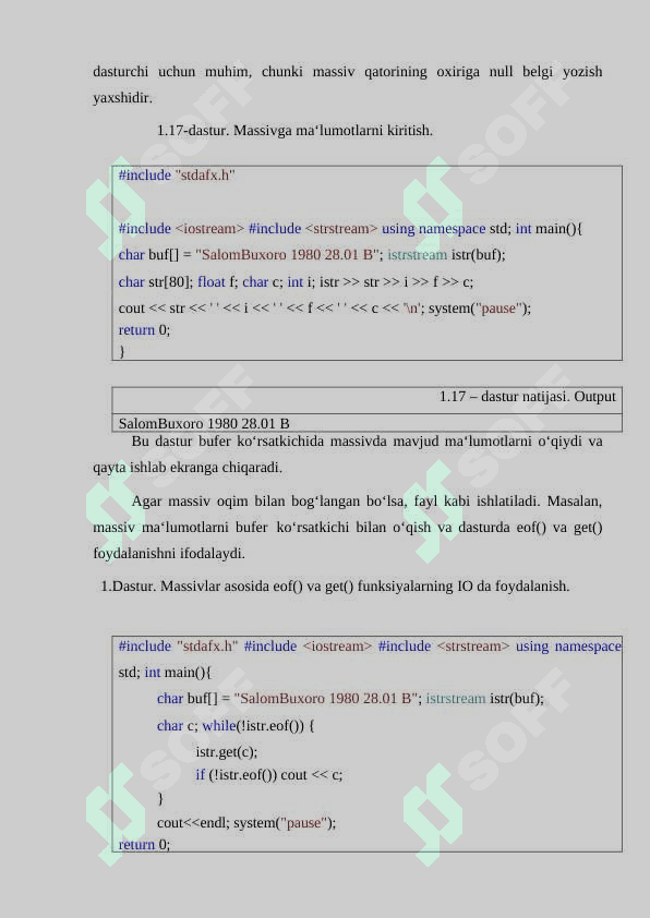 Buferlashtirilgan kiritish va chiqarish 5
