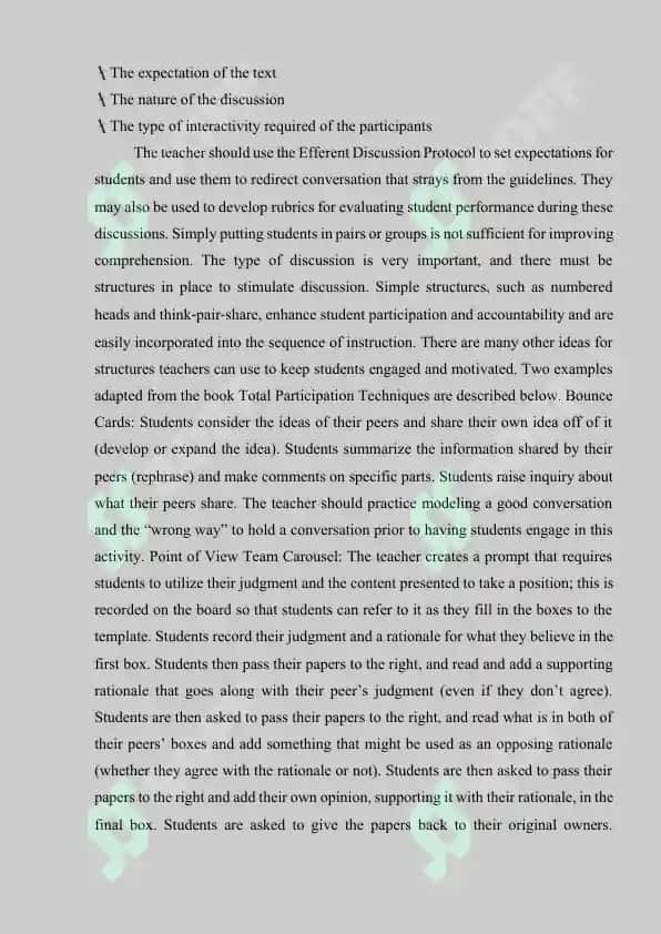 Classroom management and feedback 6
