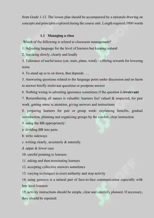 Classroom management 4