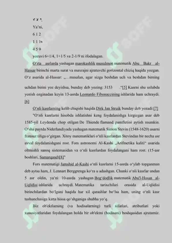 Algebraik kasrlarni o‘qitilishi 6