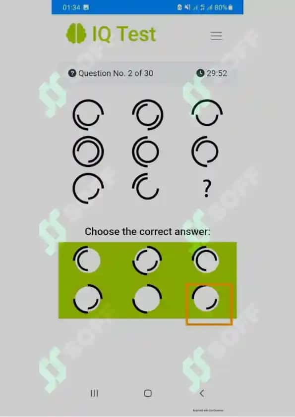 Argos Iq test javoblari 2
