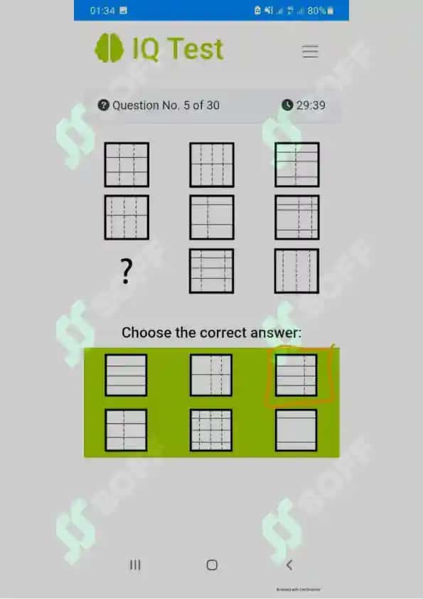 Argos Iq test javoblari 5