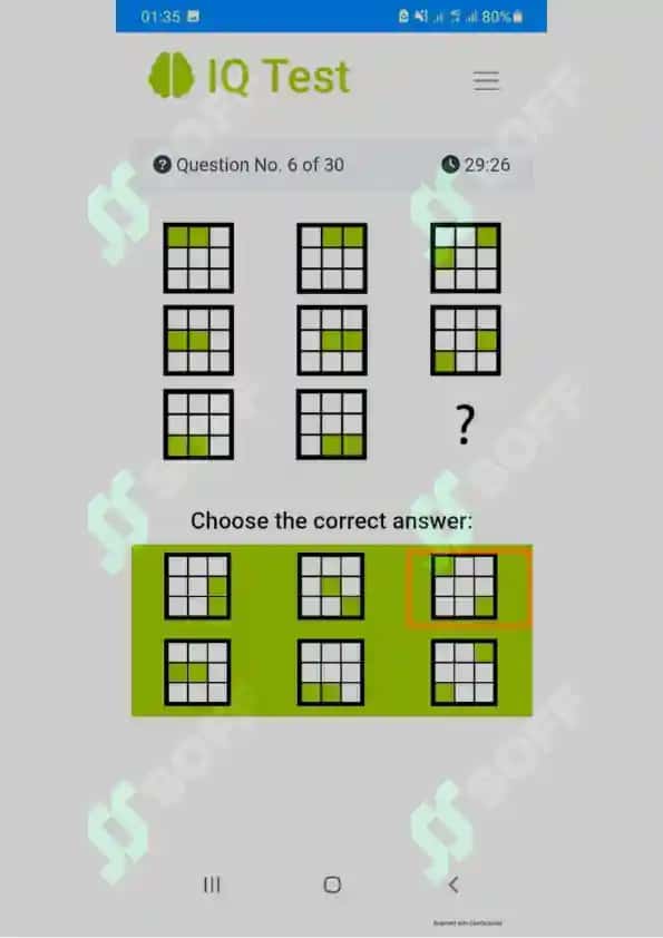 Argos Iq test javoblari 6