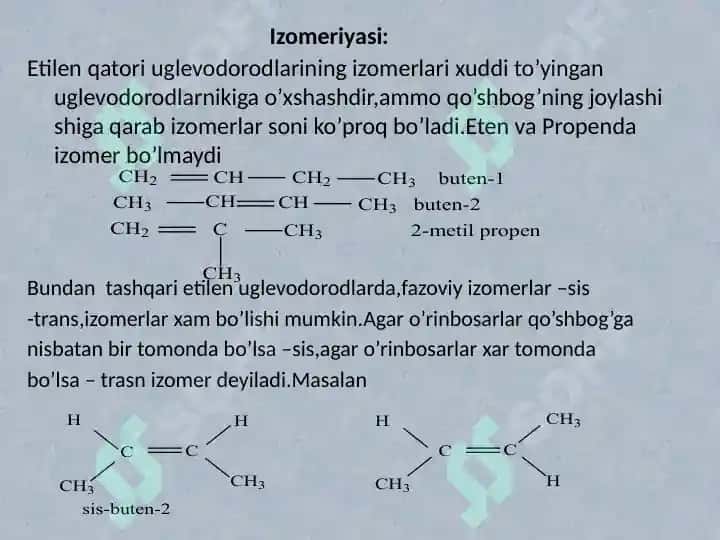 Alkenlar (Olefinlar) 3