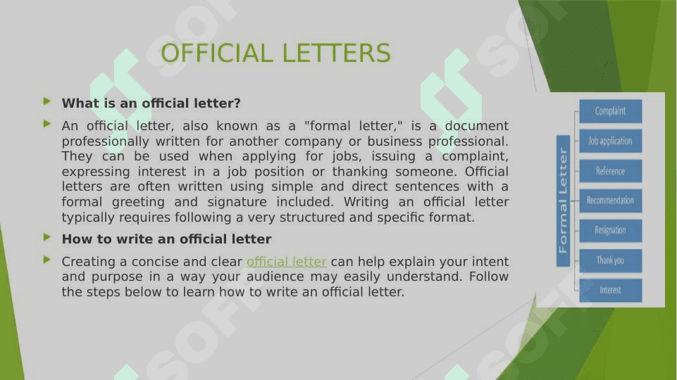 OFFICIAL LETTERS 2