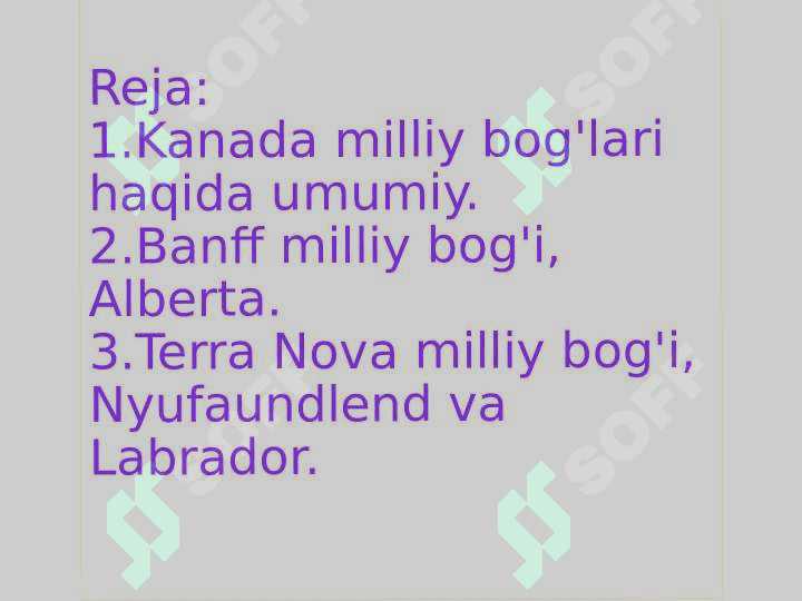 Kanada milliy bog'lari 2